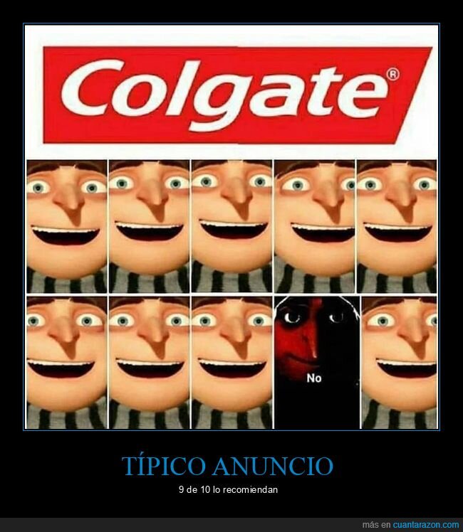 colgate,dientes,blanqueamiento,dentadura,rechazo,propaganda