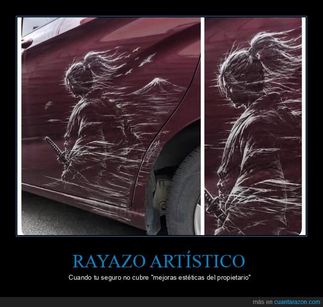 coche,rayazos,arte,fail,creatividad