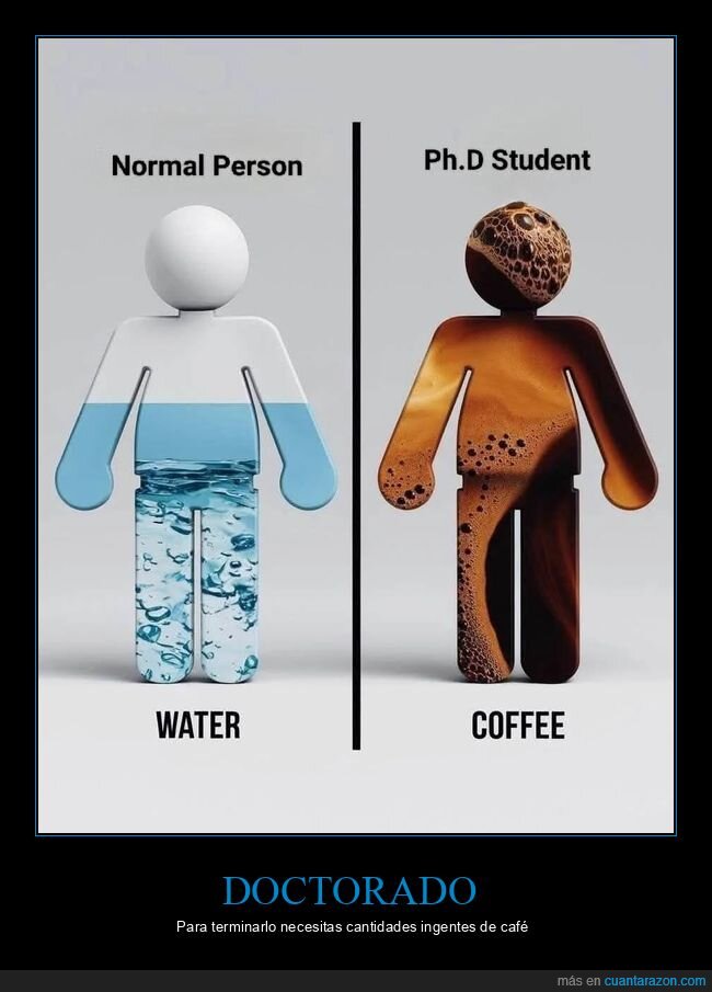 doctorado,caf&eacute;,estudiante,transformaci&oacute;n,academia