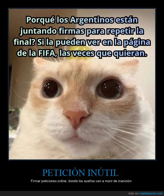 peticiones,FIFA,Argentina,f&uacute;tbol,incredulidad