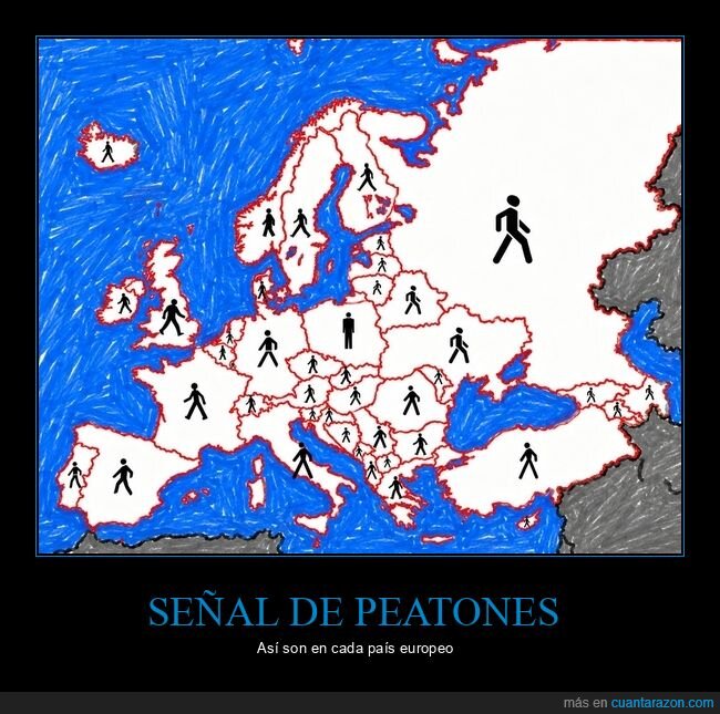 Europa,peatones,geograf&iacute;a,movimiento,caos