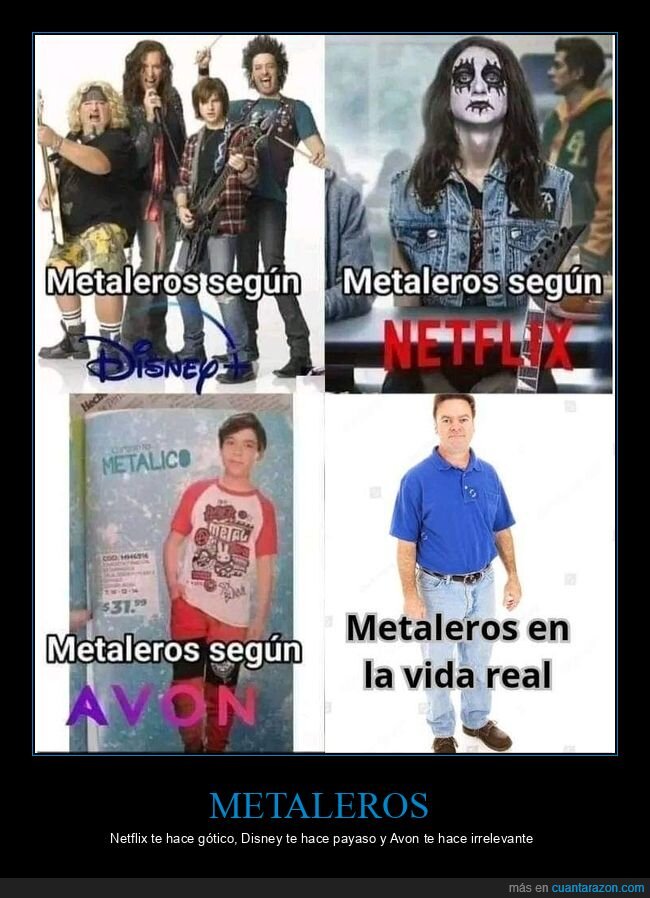 metaleros,Netflix,Disney,autenticidad,plataformas