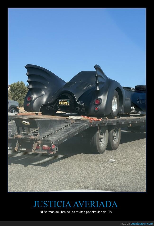 Batmobile,aver&iacute;a,fracaso,superh&eacute;roe,carretera