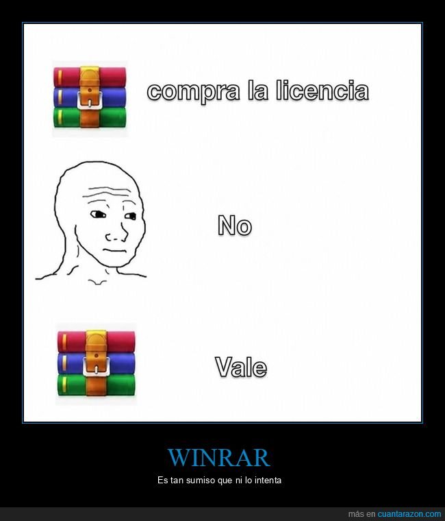 software,licencia,pirater&iacute;a,WinRAR,compromiso