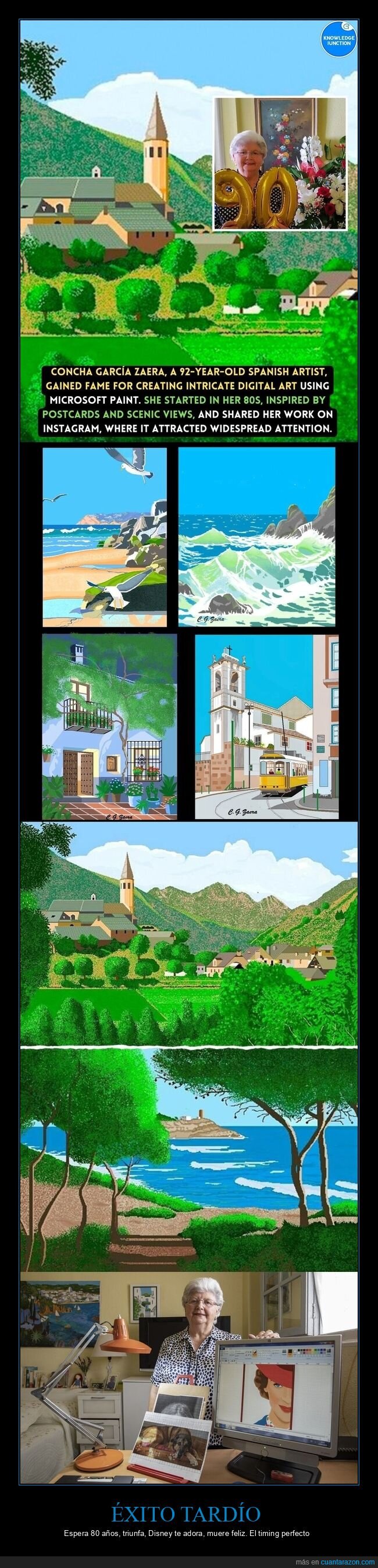 vejez,&eacute;xito,pintura,Disney,Concha