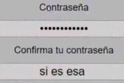 Enlace a La contraseña que olvidaste antes de confirmar