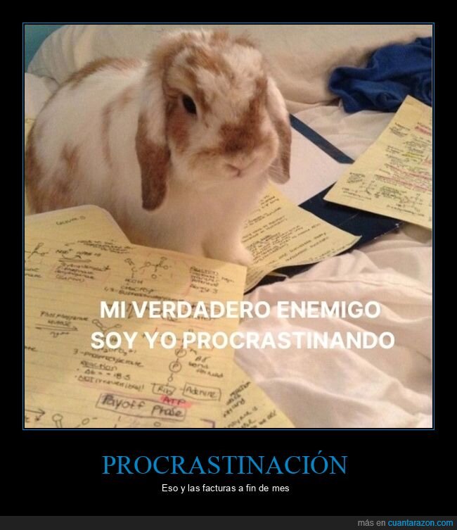 procrastinaci&oacute;n,estudiante,fracaso,responsabilidad,autoenga&ntilde;o