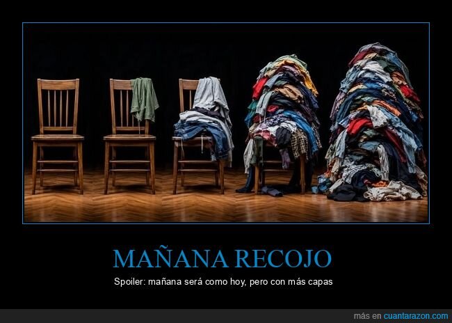 procrastinaci&oacute;n,ropa,desorden,silla,ma&ntilde;ana