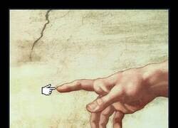Enlace a Cursor feat. dedo de Michaelangelo