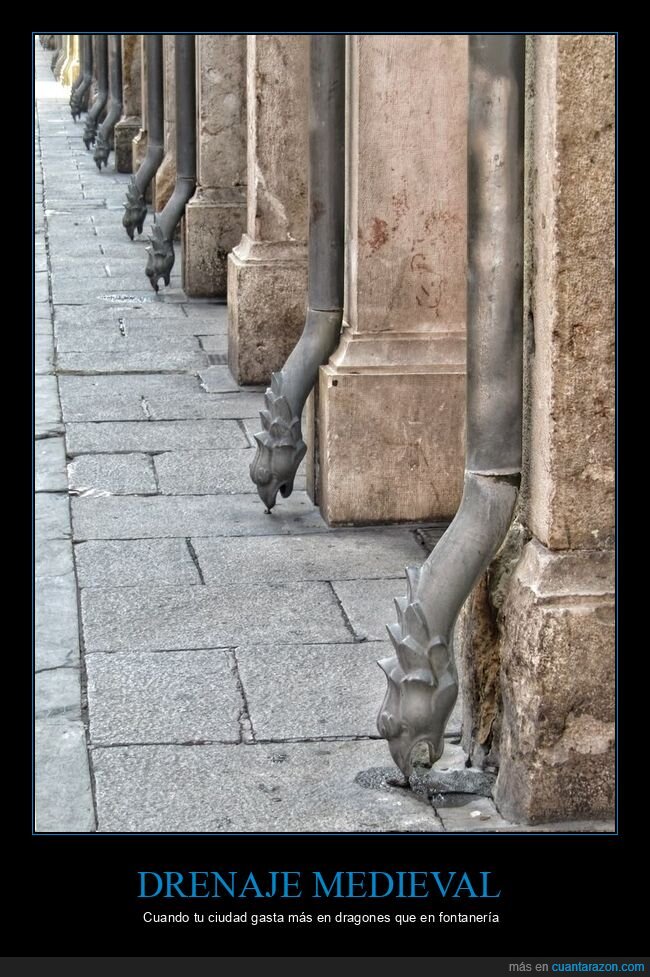 drenaje,arquitectura,Alcal&aacute;,dragones,patrimonio