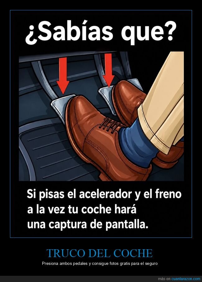 conducci&oacute;n,coche,fallo,pedales,absurdo