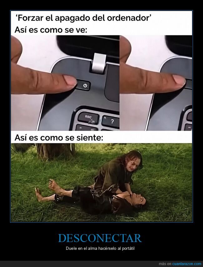 ordenador,apagado,caos,dramatismo,poder