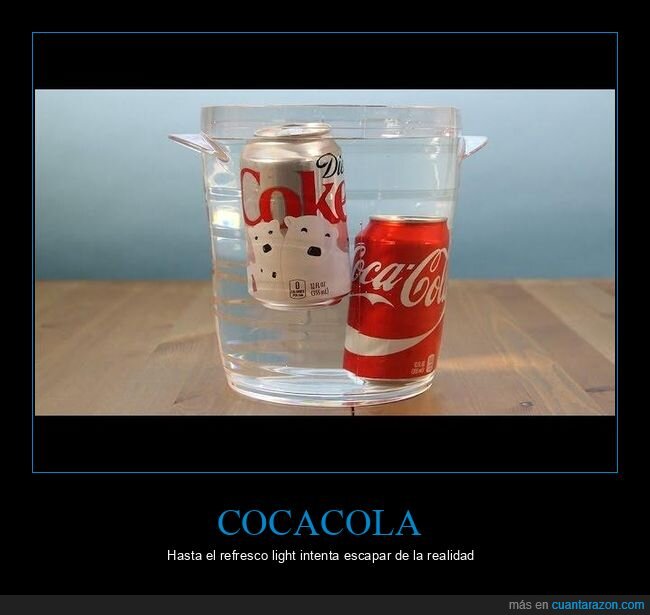 Coca-Cola,densidad,flotabilidad,refrescos,ciencia