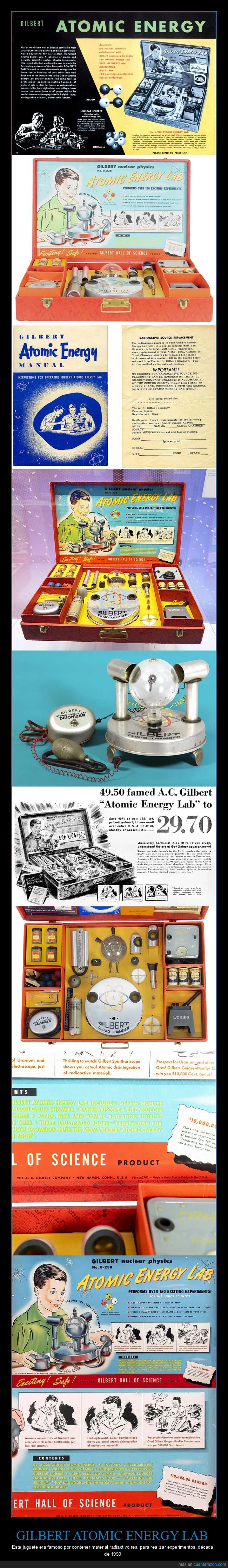 Gilbert,radioactividad,juguetes,a&ntilde;os50,nostalgia