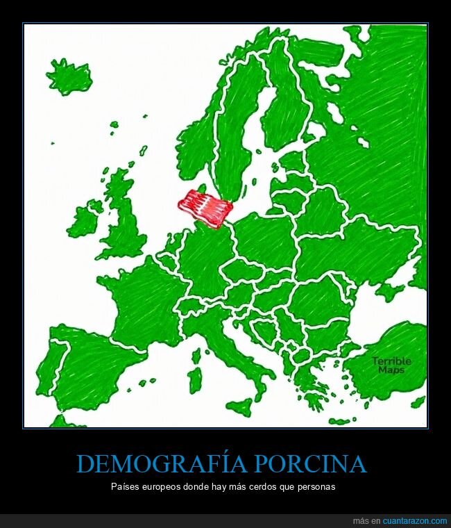 cerdos,demograf&iacute;a,Europa,poblaci&oacute;n,absurdo