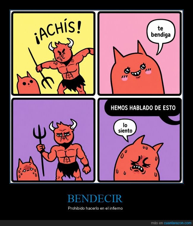demonio,castigo,cinismo,achis,estornudar,consecuencias