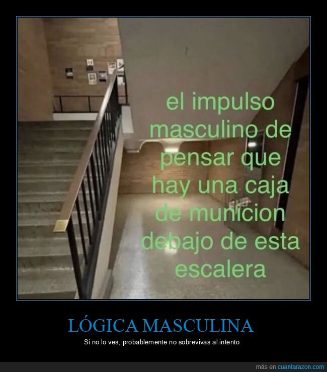 escaleras,peligro,impulso,masculinidad,decisiones