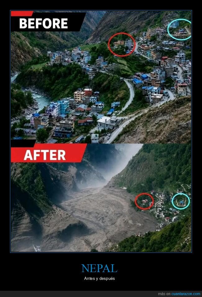 Nepal,glaciar,cat&aacute;strofe,antes-despu&eacute;s,naturaleza