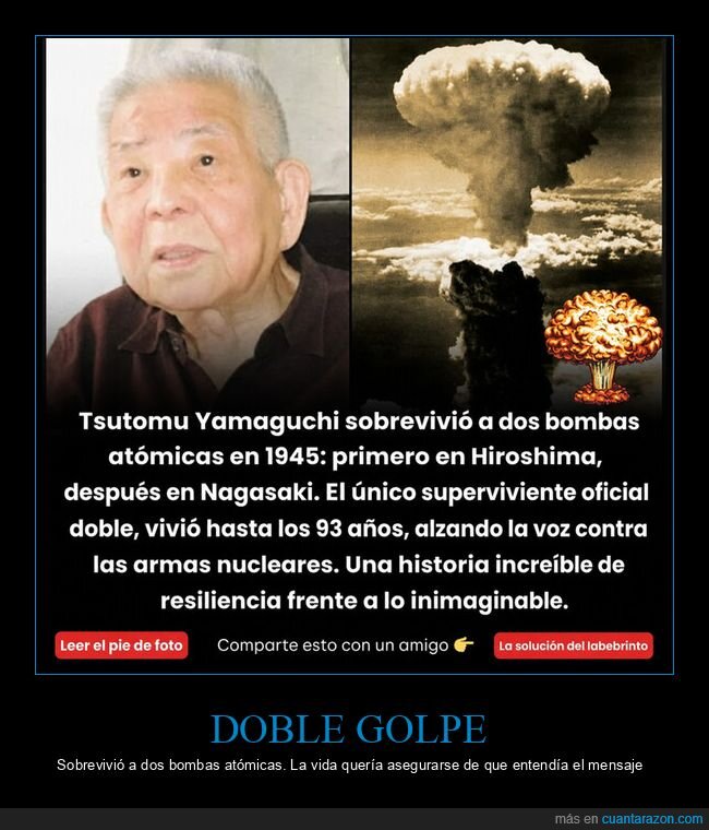 Tsutomu Yamaguchi,bomba at&oacute;mica