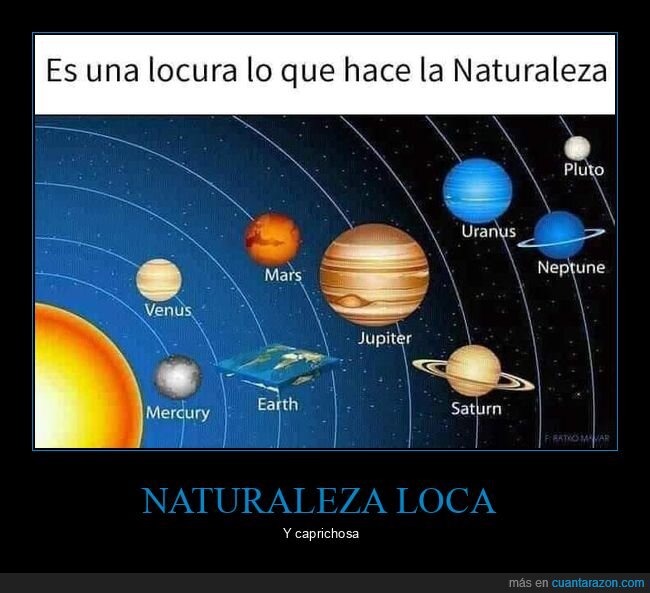 Astronom&iacute;a,Plut&oacute;n,Sistema Solar,Naturaleza,Absurdo