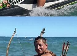 Enlace a Un tio pidió por tiktok que le hicieran un edit en una moto de agua y le hicieron esto