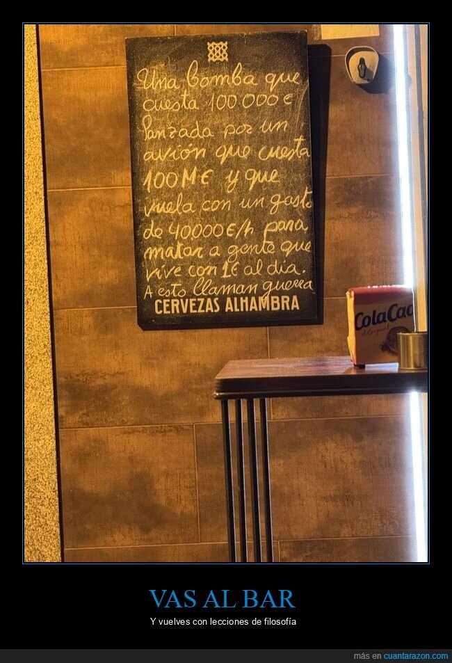 Logro&ntilde;o,bar,bomba,presupuesto,desproporci&oacute;n