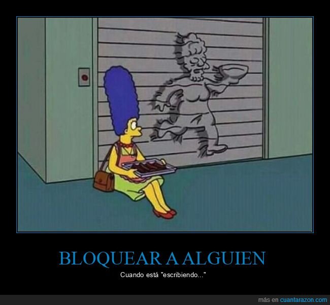 bloqueo,conversaci&oacute;n,ignorar,Simpsons,conflicto