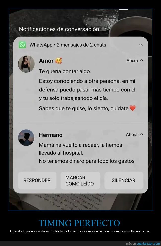 Desastres,Relaciones,Crisis,WhatsApp,Coincidencias