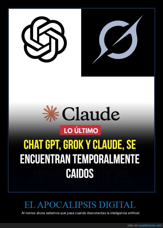 Ca&iacute;da,Inteligencia Artificial,Servidores,Blackout,Tecnolog&iacute;a