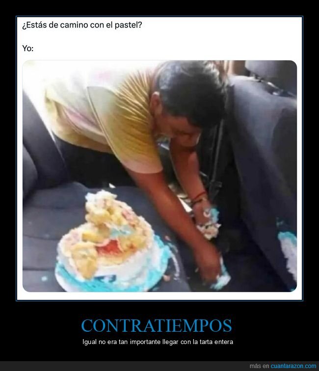 tarta,coche,desastre,cumplea&ntilde;os,accidente