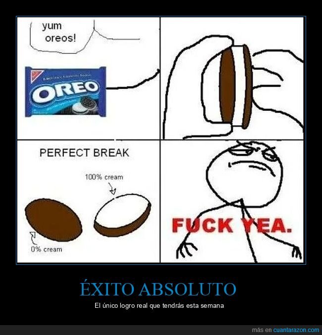 oreo,galleta,satisfacci&oacute;n,perfecci&oacute;n,rageface