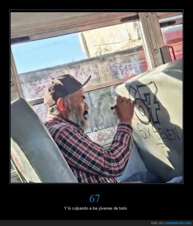 abuelo,grafiti,generaci&oacute;n,autob&uacute;s,contradicci&oacute;n