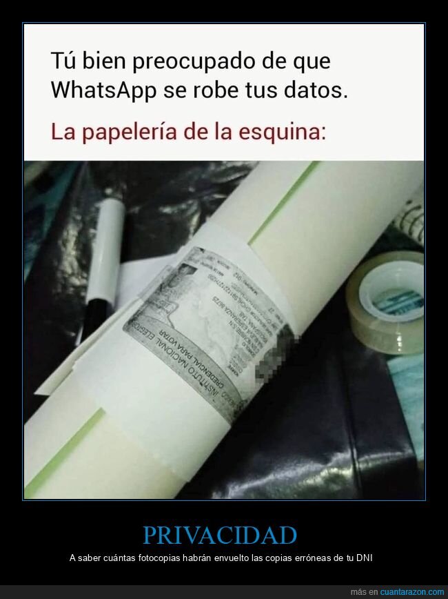 datos,privacidad,papeler&iacute;a,DNI,seguridad