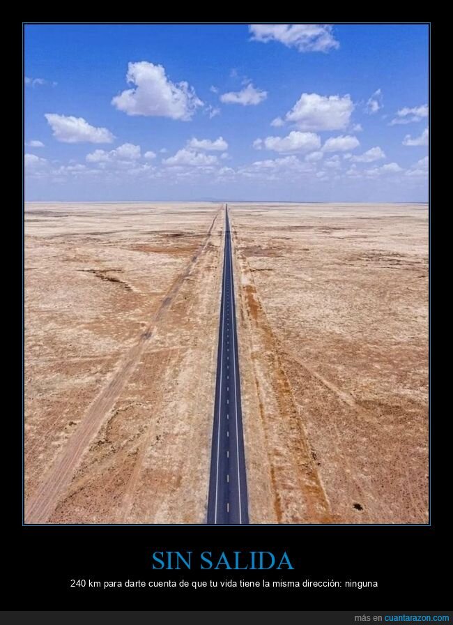 carretera,desierto,ArabiaSaud&iacute;,infinito,monoton&iacute;a