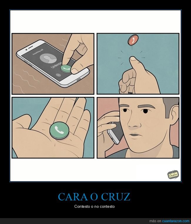 llamada,decisi&oacute;n,moneda,desconocido,tel&eacute;fono