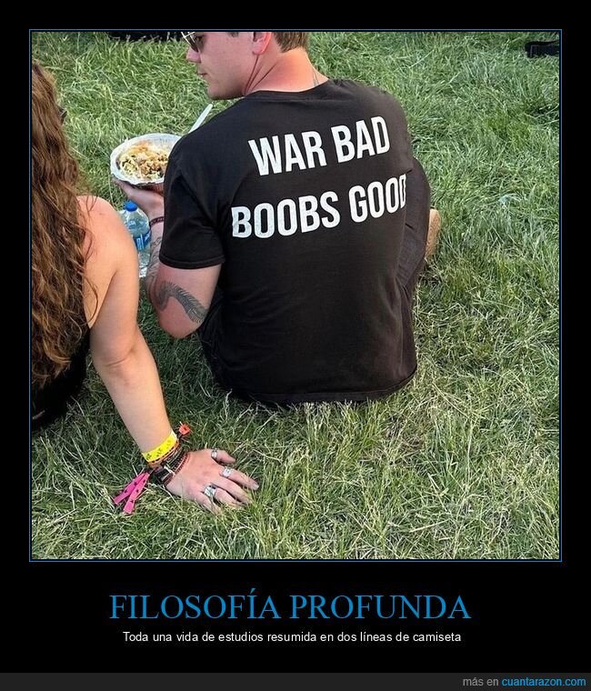 camiseta,festival,filosof&iacute;a,c&eacute;sped,actitud