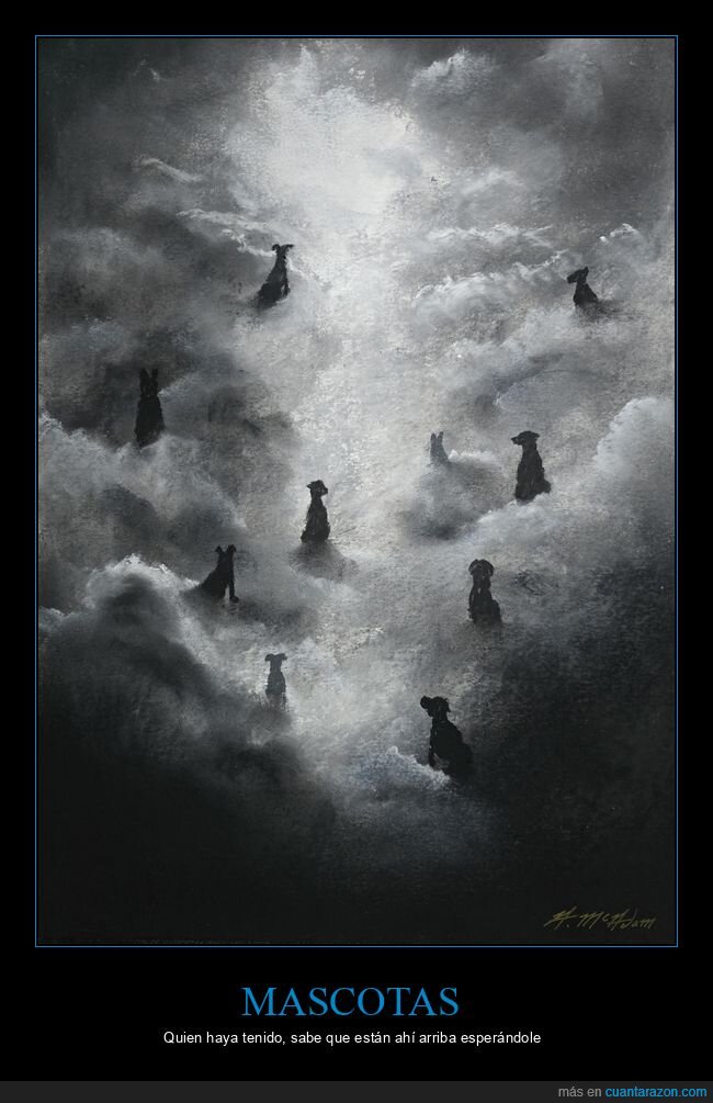perros,espera,nubes,fidelidad,carboncillo