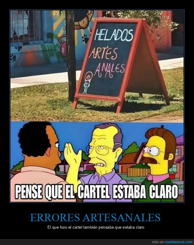 helados,cartel,letrero,confusion,Simpson