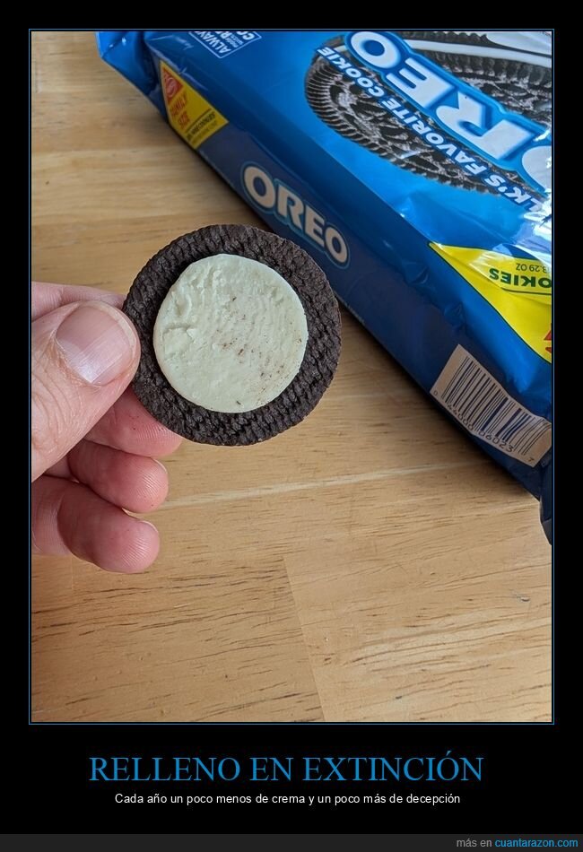 oreo,galleta,relleno,decepci&oacute;n,marketing