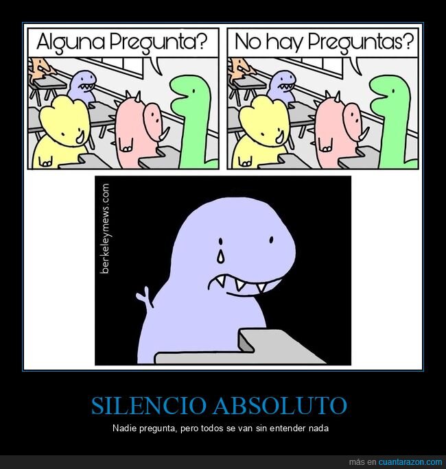 clase,profesor,silencio,dinosaurios,incomprensi&oacute;n