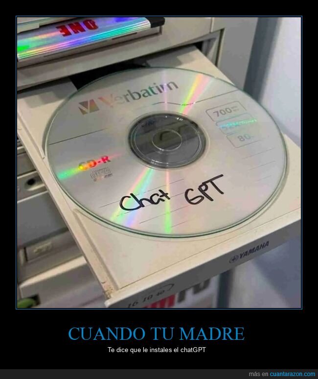 ChatGPT,CD-R,Verbatim,nostalgia,tecnolog&iacute;a
