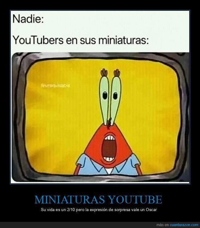 youtuber,miniatura,exageraci&oacute;n,clickbait,expresi&oacute;n