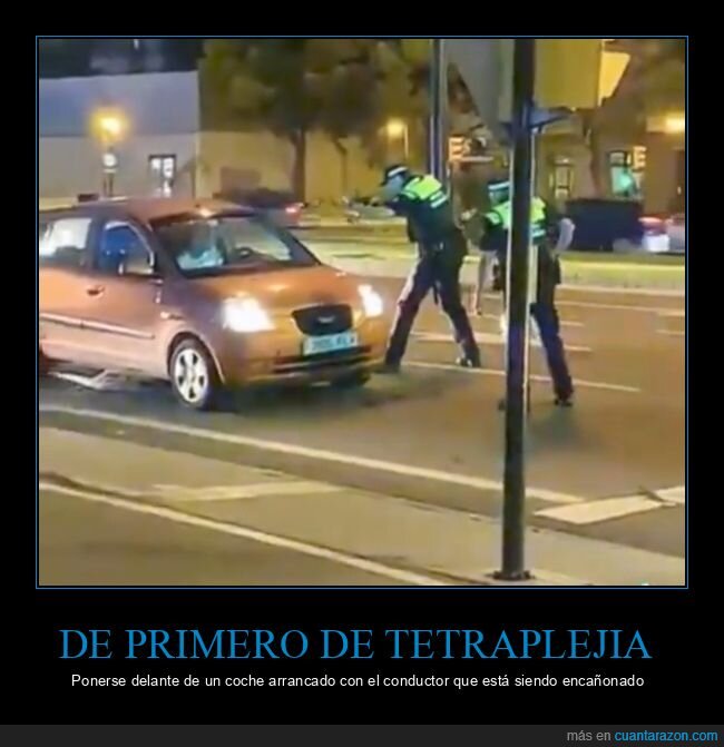 polic&iacute;a,coche,detenci&oacute;n,calle,noche