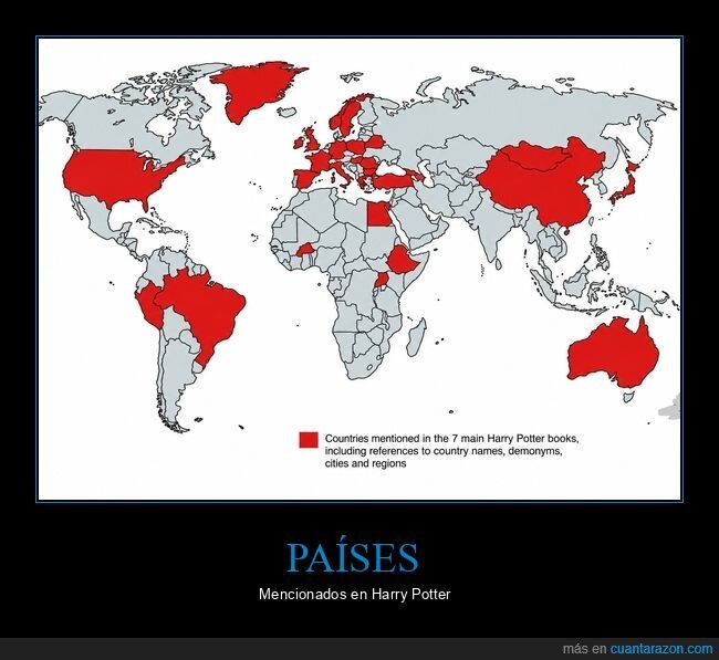 mapa,geograf&iacute;a,HarryPotter,pa&iacute;ses,literatura