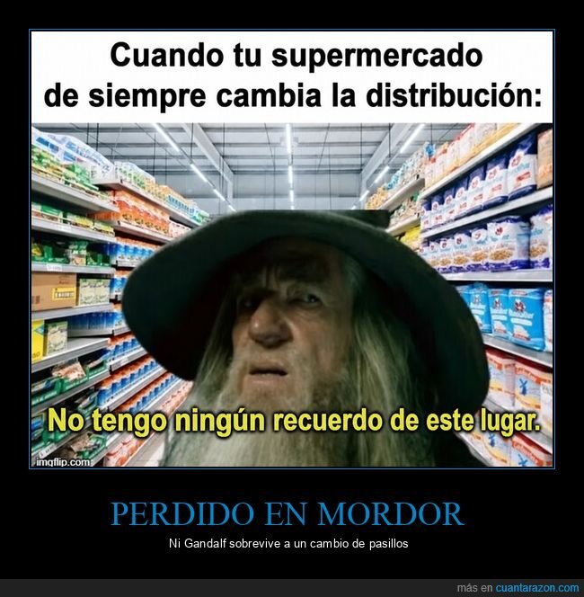 supermercado,Gandalf,desorientaci&oacute;n,pasillos,compra