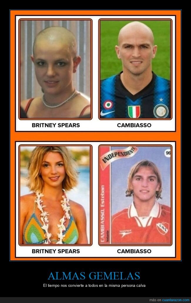 Britney,Cambiasso,calvicie,transformaci&oacute;n,nostalgia