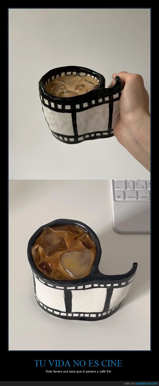 taza,caf&eacute;,cine,carrete,cer&aacute;mica