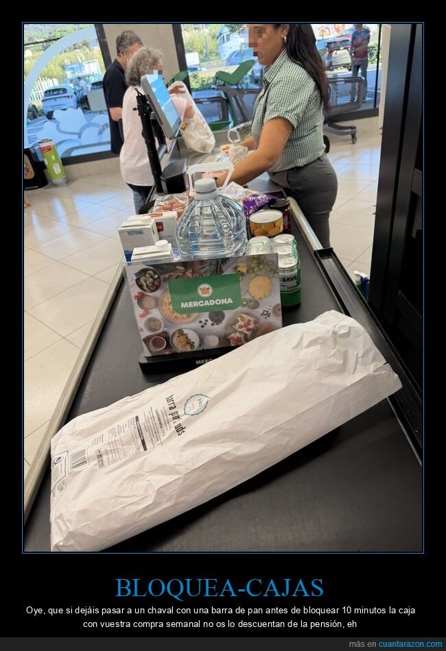 supermercado,cola,compra,Mercadona,espera