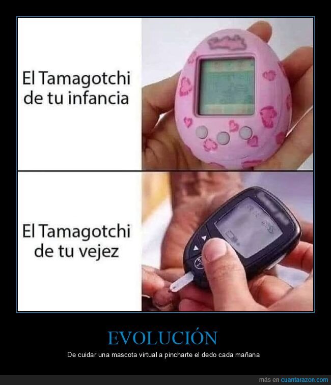 tamagotchi,diabetes,infancia,vejez,nostalgia