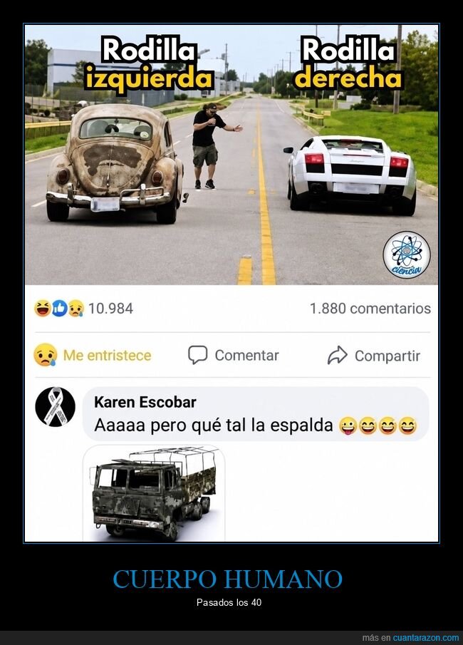 rodillas,coches,comparacion,espalda,desgaste